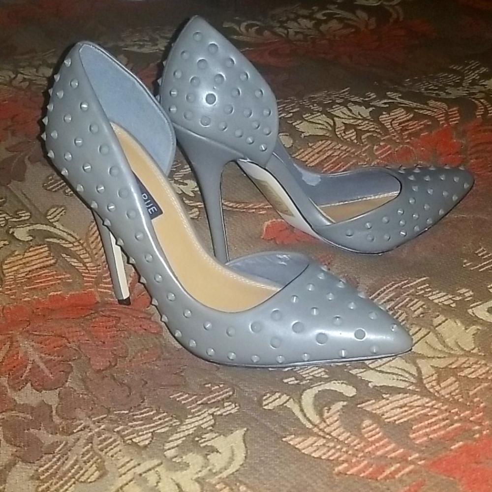 Metal studded high heels